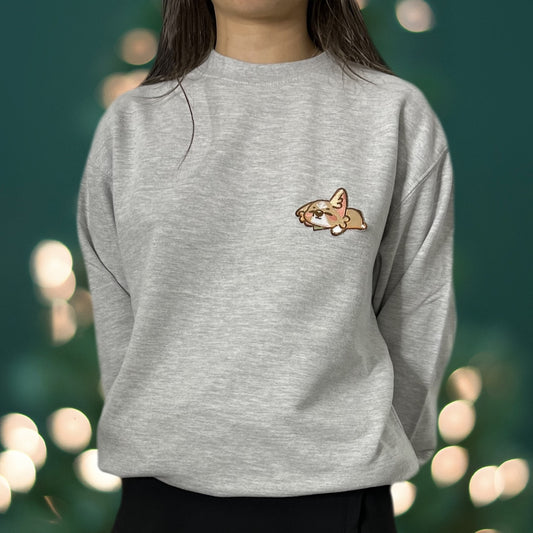 Sleeping Beauty Embroidered Patch Crewneck