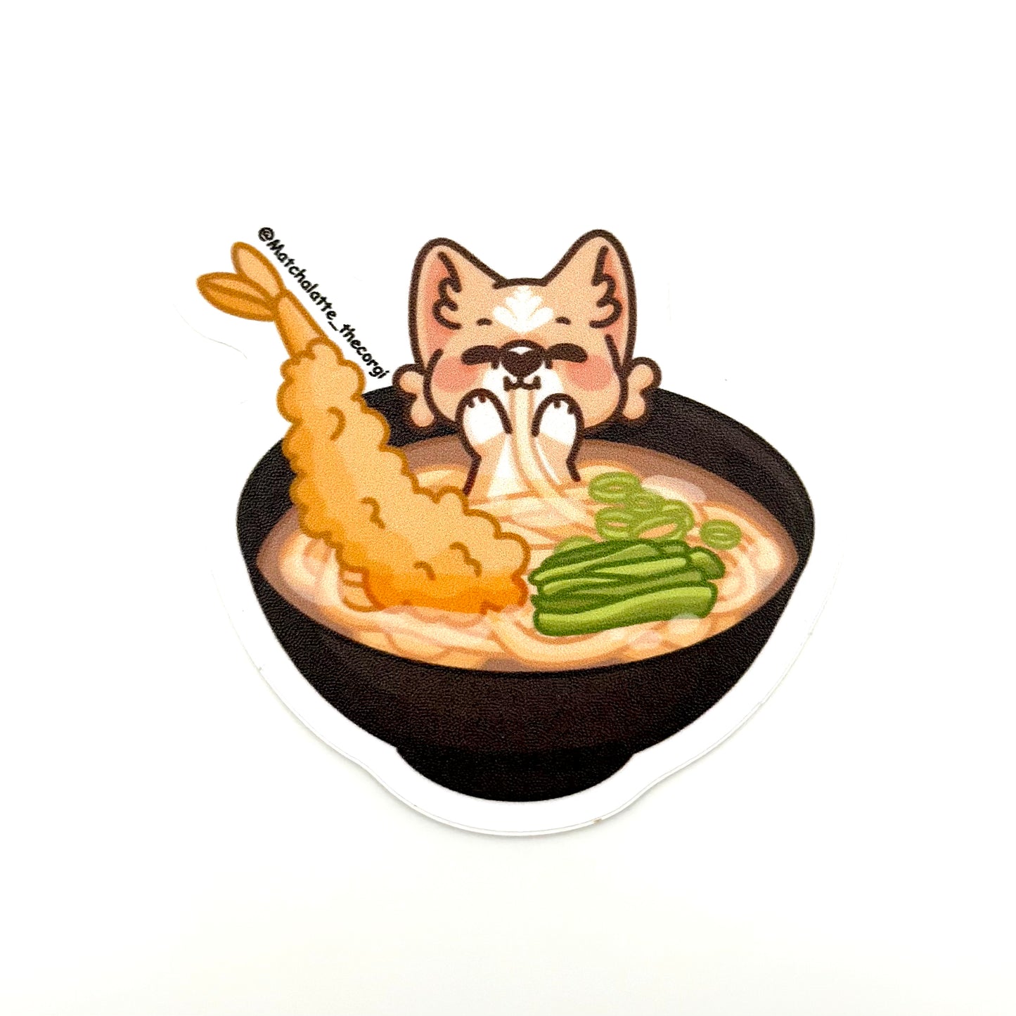 Corgi Udon Sticker