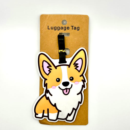 Corgi Traveling Luggage Tag