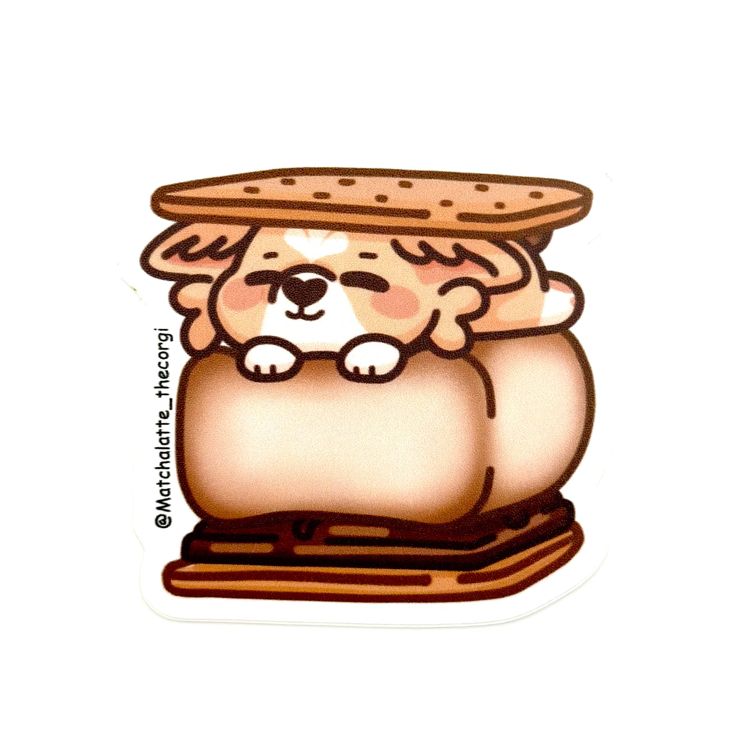 Corgi S’mores Sticker