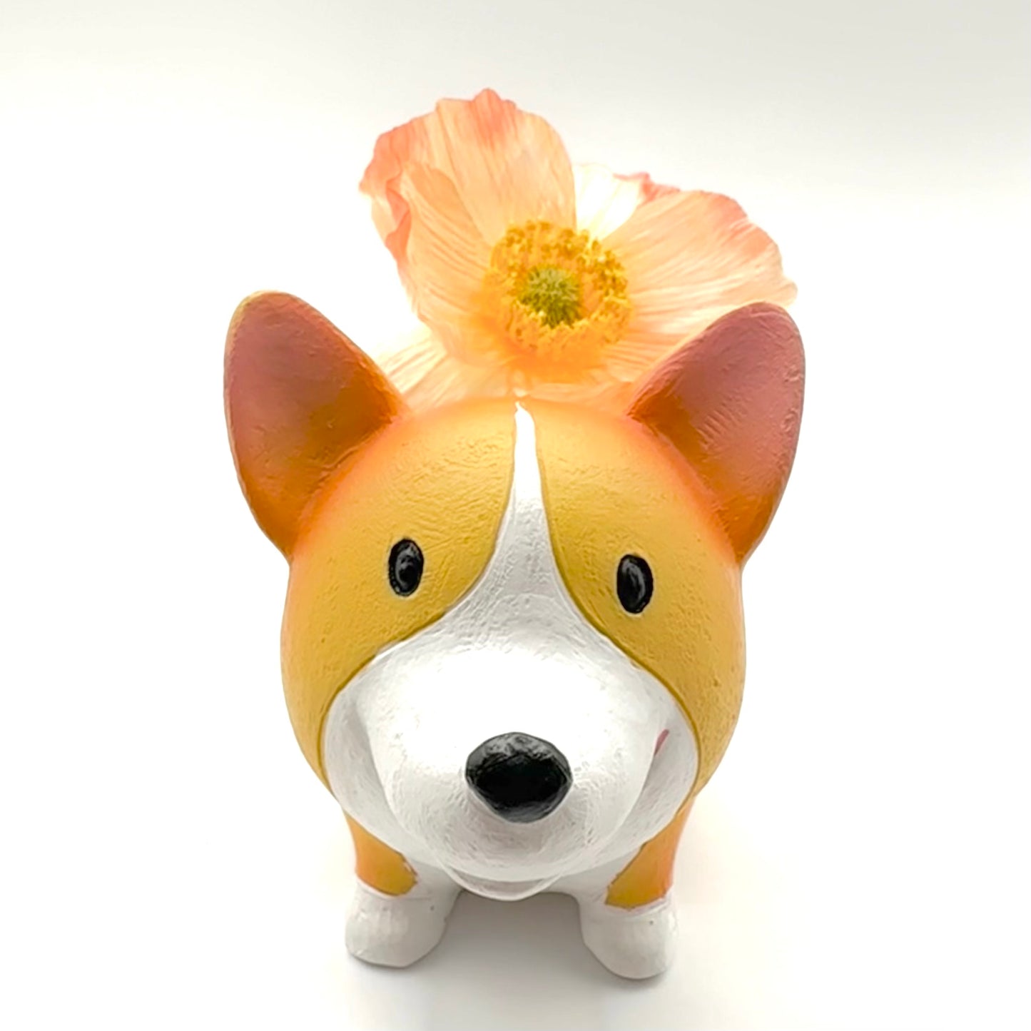 Happy Corgi Planter Flower Pot