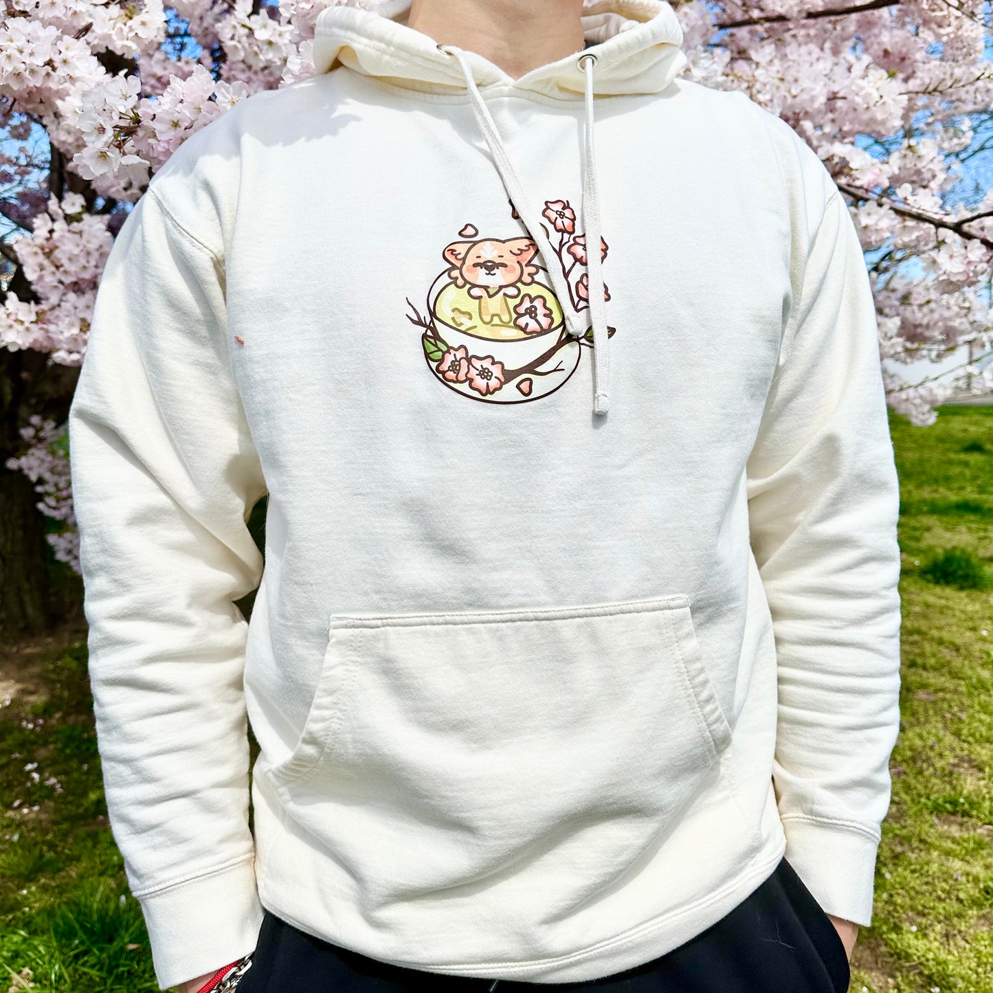 Corgi Hot Tea Tub Hoodie